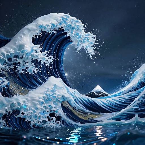 Tasunami Youtoku with Living Waves