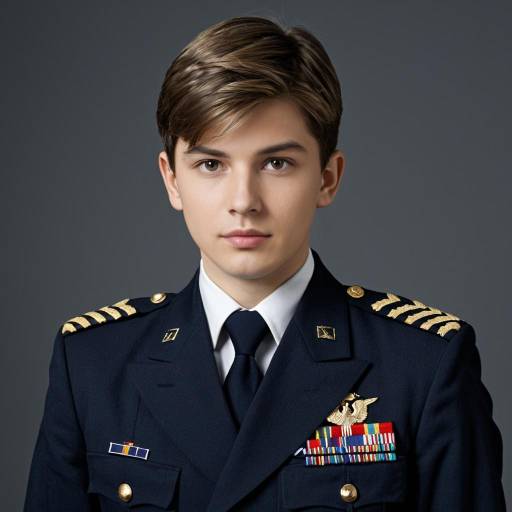 Realistic Navy Mess Dress Uniform Portrait