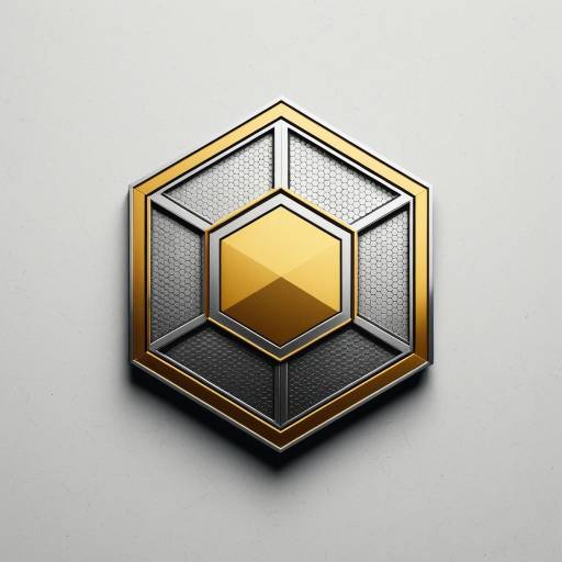 Elegant Golden Yellow and Silver Emblem