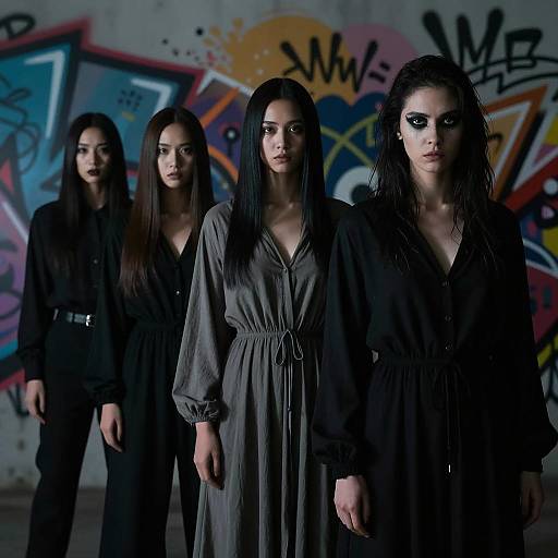 Shadowy Figures with Intense Expressions