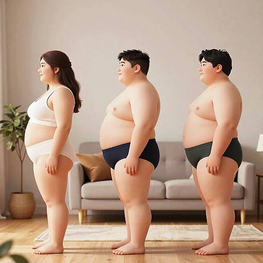 Digital Weight Gain Progression Art