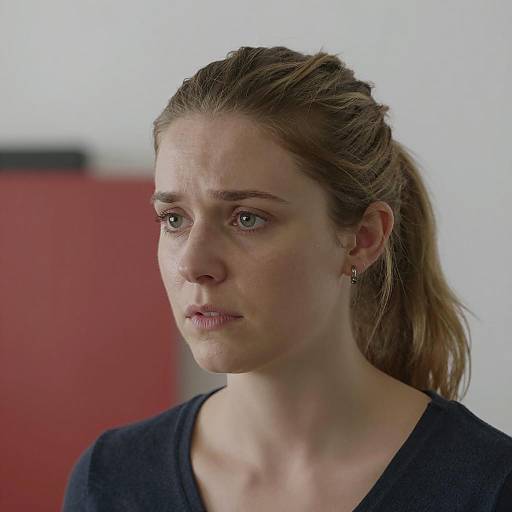 Concerned Woman in Natural Light