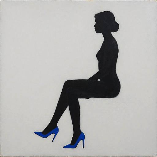 Minimalist Silhouette with Electric Heels