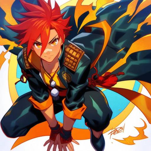 Illustration of Aizen kunitoshi, touken ranbu in the style of Robaato