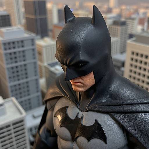 Hyperrealistic Batman Diorama Scene