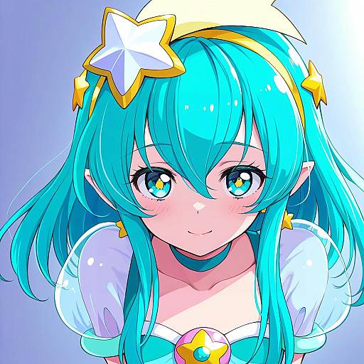 Illustration of Cure milky, precure in the style of Chorimokki