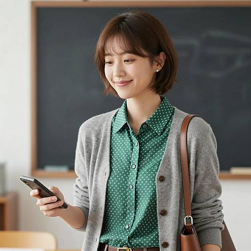 Fashionable Woman in Soft Lighting