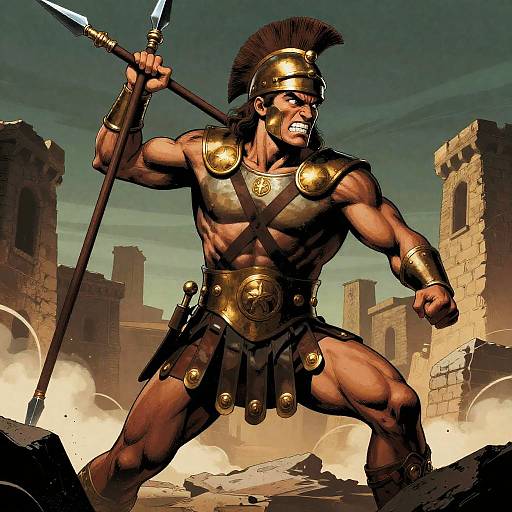 Kerning Nestor in Fierce Battle