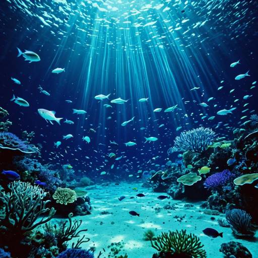 Bioluminescent Underwater Rave Scene