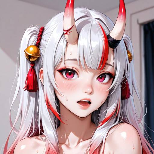 Colorful Oni Virtual YouTuber Portrait