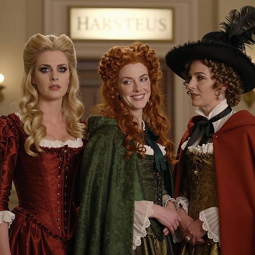 Elegant Women in 18th Century Attire