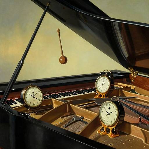 Surreal Bug's-Eye View Inside Piano