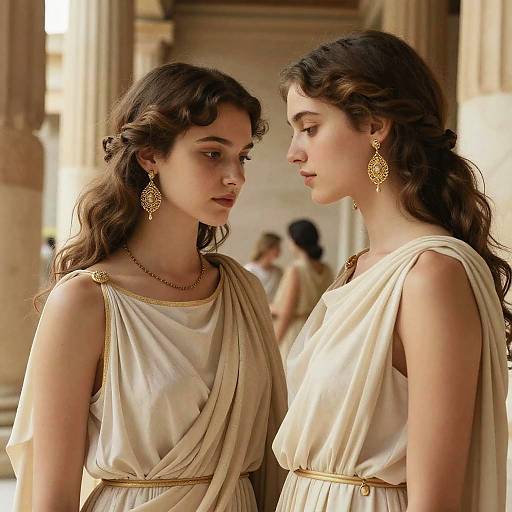 Realistic Grace in Ancient Temple