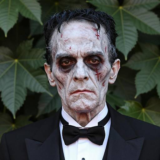 Realistic Zombie in Black Tuxedo