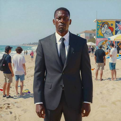 Bold Beach Portrait of a Unique Man
