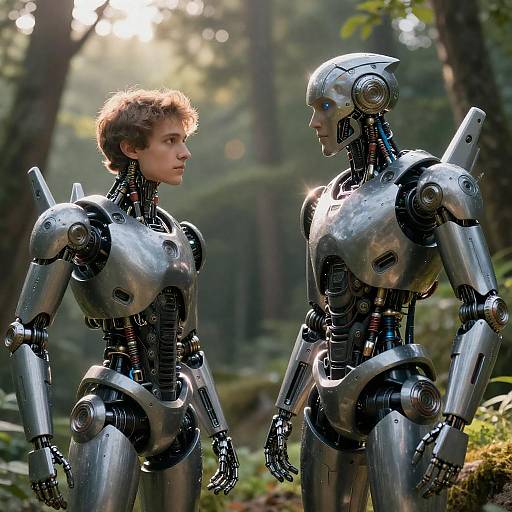 Cinematic Cyborgs Gazing on Cliff Edge