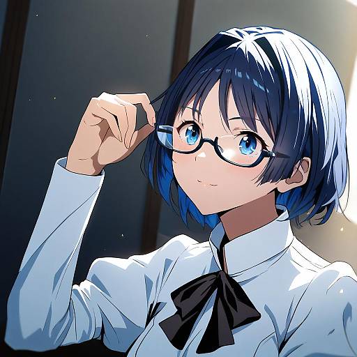 Illustration of Hakamichi shizune, katawa shoujo in the style of Kodachi (kuroyuri shoukougun)