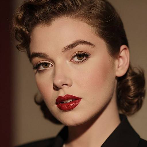 1950s Vintage Glamour Lipstick Look