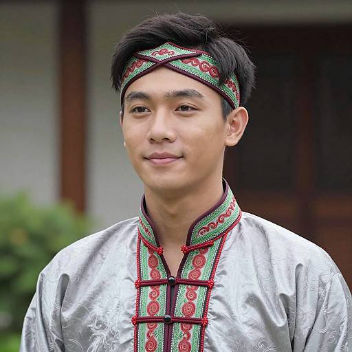 Traditional ASEAN Costume Male Portrait