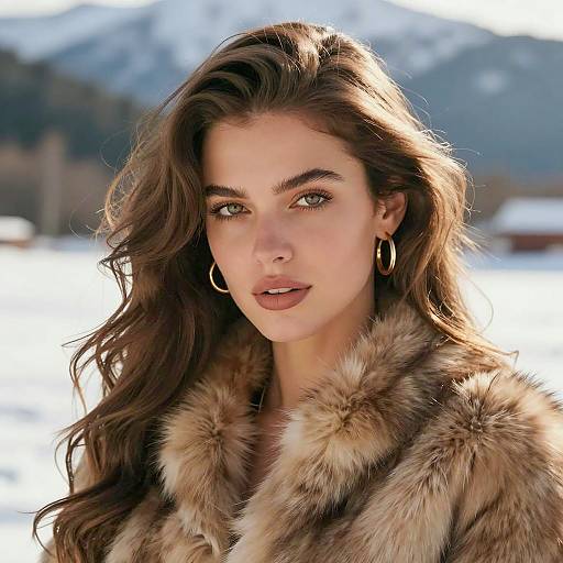 Stunning Portrait of a Snowy Landscape Beauty