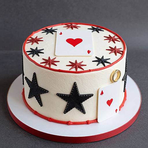 Minoan Mural Themed Birthday Cake