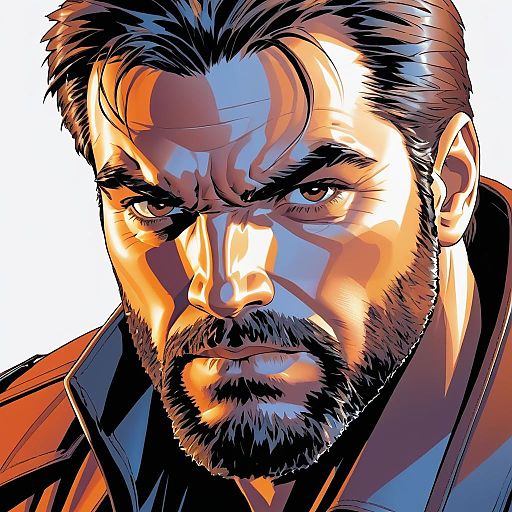 Modern Comic Book Hero Illustration Modern Comic Book Hero Illustration