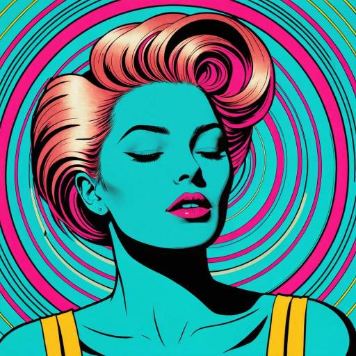 Vibrant 80s Pop Art Portrait