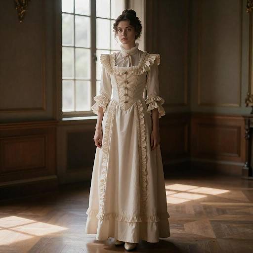 Portrait of Woman in 18th-Century Dress