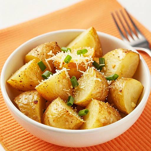 Crispy Potato Cubes with Cheese