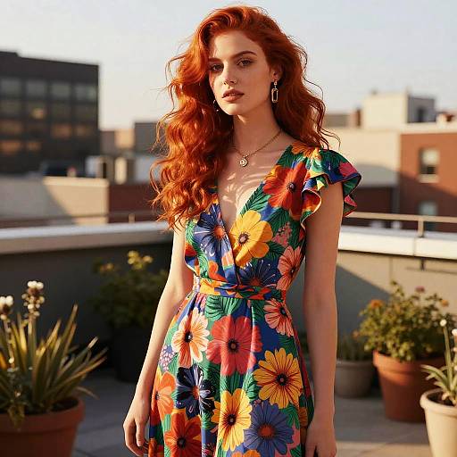 Fiery Red Hair Fashion Editorial