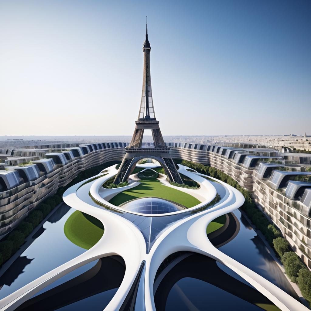 Futuristic Zaha Hadid Eiffel Tower Design