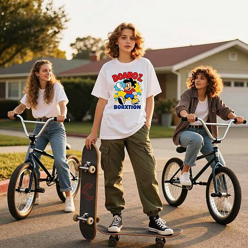 90s Tomboy Hangout in Suburbia