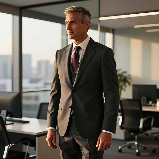 Photoreal Fashion Portrait of Corporate Man