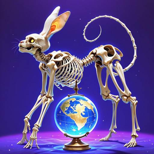 Proud Anthropomorphic Tiger with Globe Proud Anthropomorphic Tiger with Globe
