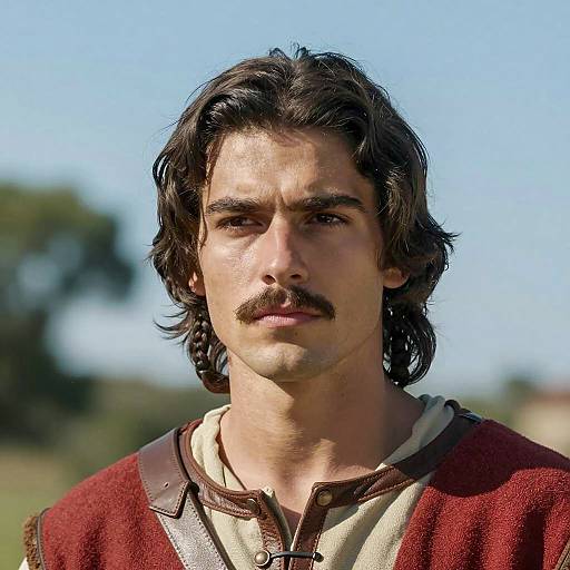 Noble Renaissance Man in Historical Costume