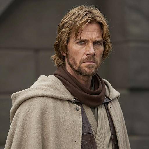 Man in Star Wars Obi-Wan Kenobi Inspired Costume