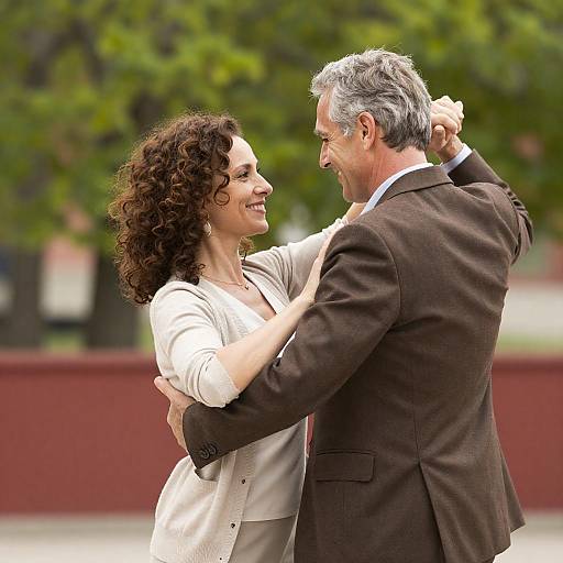Dancing Couple in Nature's Embrace