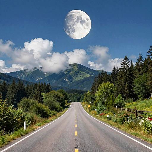 Starry Night Over Black Forest Road