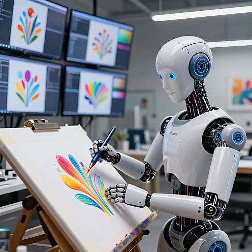 Android Artist Creating Vibrant Digital Art