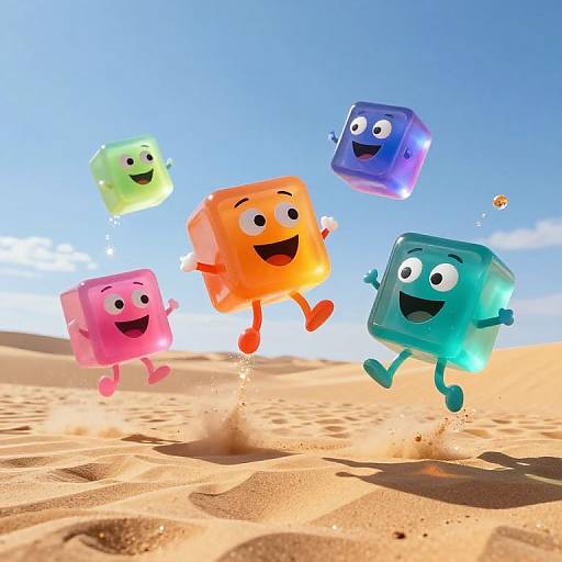 Joyful Gelatinous Cubes Dancing