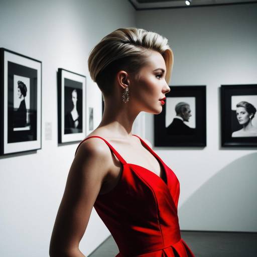 Elegant Woman with Side Swept Undercut Elegant Woman with Side Swept Undercut