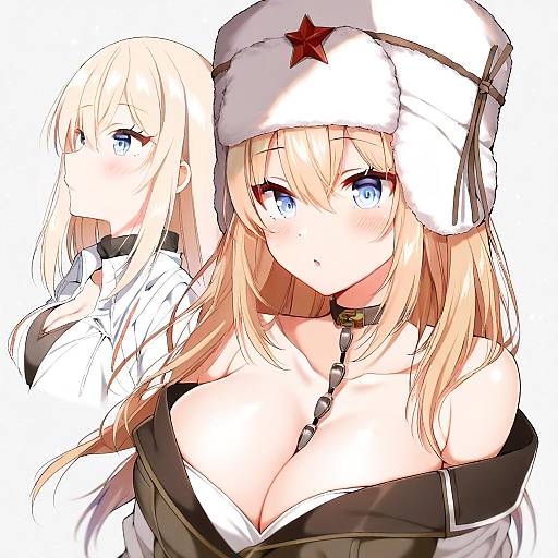 Illustration of Mosin-nagant (girls' frontline), girls' frontline in the style of Tsukudani norio