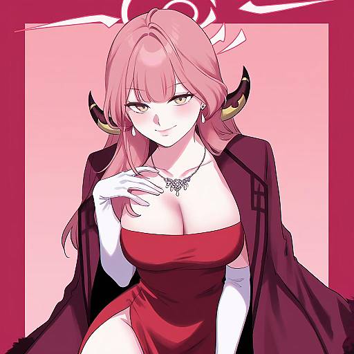 Illustration of Aru (dress) (blue archive), blue archive in the style of Kisw2010