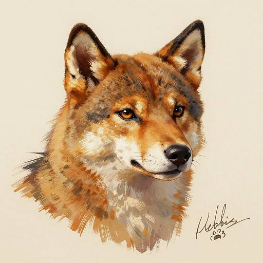 Cool Furry Male Self-Portrait Artwork