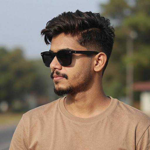 Stylish Young Man Outdoors Portrait