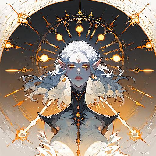 Otherworldly Portrait of an Astral Queen