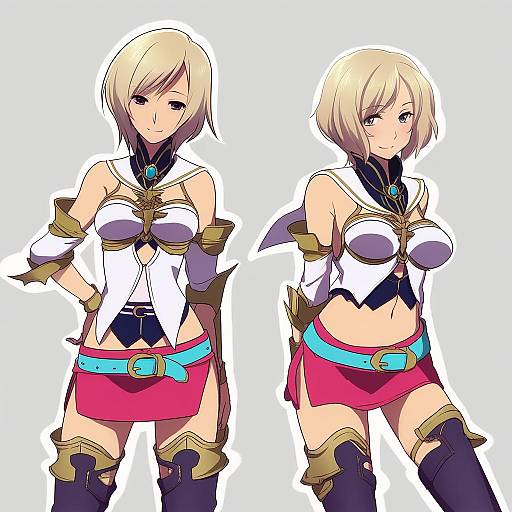 Illustration of Ashelia b'nargin dalmasca, final fantasy in the style of Asada hachi