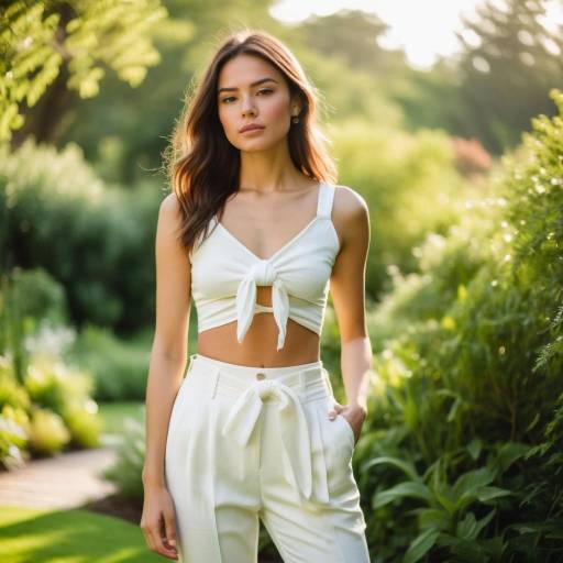 Chic Outdoor Fashion in Soft Light