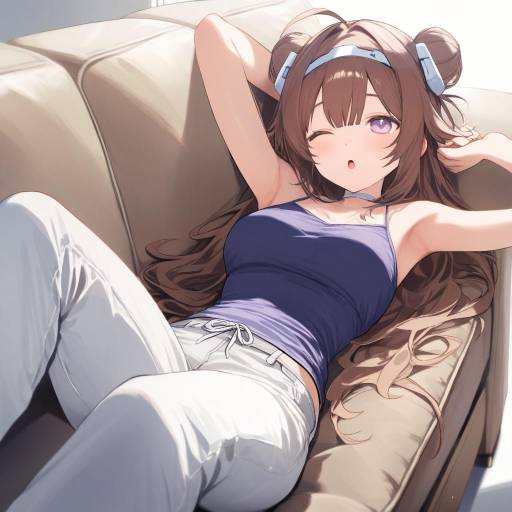 Casual Girl with Unique Style