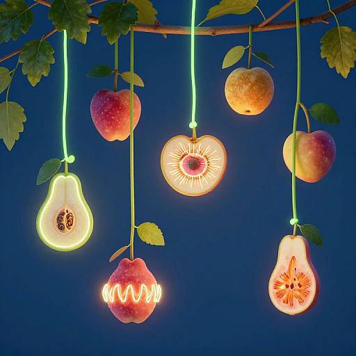 Neon Vines with Auditory Fruits